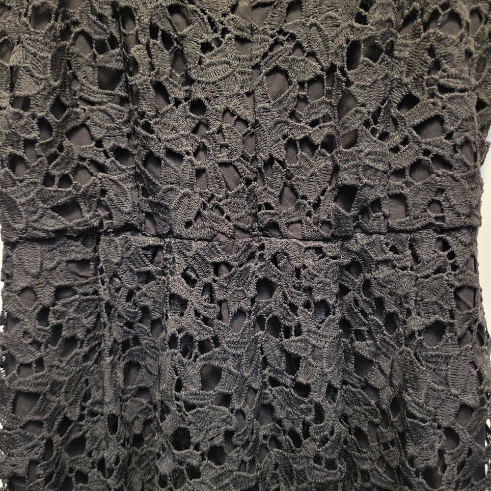 ASTR the Label Elegant Black Lace Illusion Midi Dress - Size XL - Picture 9 of 11